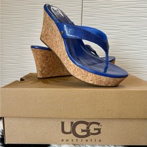 authentic UGG Natasha platforms rare blue. Size 8.5